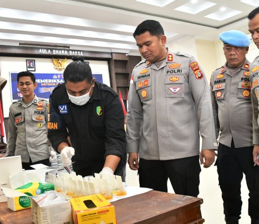Kapolres Aceh Timur Perketat Disiplin Personel, Tes Urine Digelar, Cegah Judol dan Pinjol