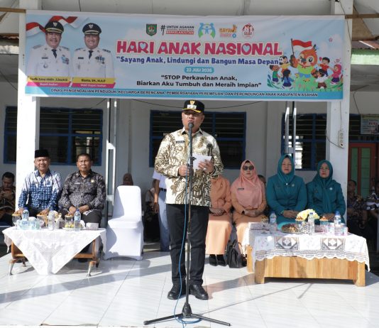 Wakil Bupati Asahan Pimpin Upacara Hari Anak Nasional ke-42, Tegaskan Komitmen Penuhi Hak Anak