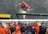 Sinyal Flare di Tengah Laut, Penyelamat Empat ABK TB AOM 787 yang Terbalik di Perairan Anambas