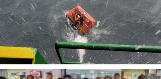 Sinyal Flare di Tengah Laut, Penyelamat Empat ABK TB AOM 787 yang Terbalik di Perairan Anambas