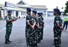 Lanud RSA Natuna Tanamkan Disiplin dan Jiwa Korsa kepada Personel Baru