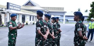 Lanud RSA Natuna Tanamkan Disiplin dan Jiwa Korsa kepada Personel Baru