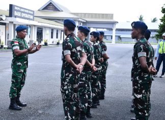 Lanud RSA Natuna Tanamkan Disiplin dan Jiwa Korsa kepada Personel Baru