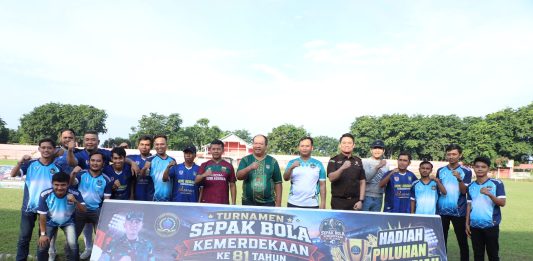 Bupati Asahan Buka Turnamen Sepak Bola Kemerdekaan ke-81 Perebutkan Piala Dandim 0208/Asahan