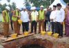 Wabup Jarmin Letakkan Batu Pertama Pemugaran Masjid Tertua di Desa Tanjung