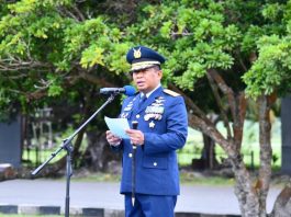 Danlanud RSA Natuna Pimpin Upacara Hari Bakti TNI AU ke-79, Kasau: Jadikan Setiap Penugasan sebagai Kehormatan