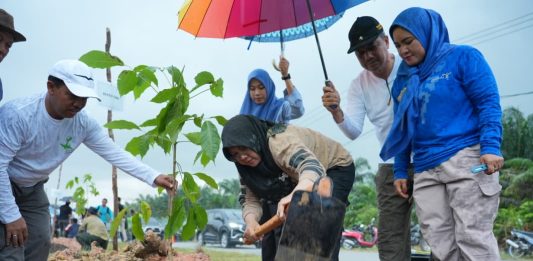 Afni Ajak Warga Rawat Pohon, 5.050 Bibit Ditanam di Jalur Mempura-Dayun