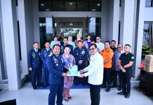 Wujud Kebersamaan, Danlanud Raden Sadjad Natuna Terima Ucapan Selamat di Hari Bakti TNI AU ke-79