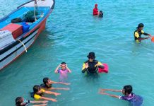 SAR Natuna Latih Pelajar di Pulau Terdepan Berenang dan Kenalkan Keselamatan Maritim Sejak Dini