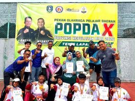 Atlet Tenis Tanjungpinang Lampaui Target, Boyong Dua Emas di Popda Kepri 2026