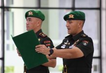 Tongkat Komando Berganti, Letkol Inf Reymond H. Sitanggang Resmi Jabat Danyon Komposit 1/Gardapati Natuna