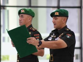 Tongkat Komando Berganti, Letkol Inf Reymond H. Sitanggang Resmi Jabat Danyon Komposit 1/Gardapati Natuna