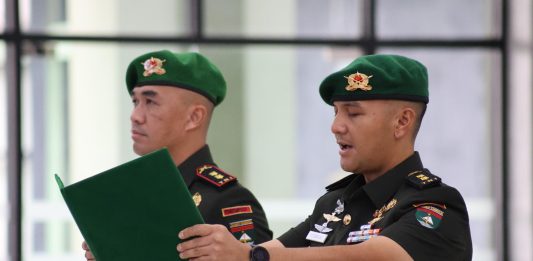 Tongkat Komando Berganti, Letkol Inf Reymond H. Sitanggang Resmi Jabat Danyon Komposit 1/Gardapati Natuna