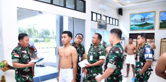 Danlanud Raden Sadjad Natuna Seleksi Akhir Calon Bintara PK Pria TNI AU Gelombang II/A-58