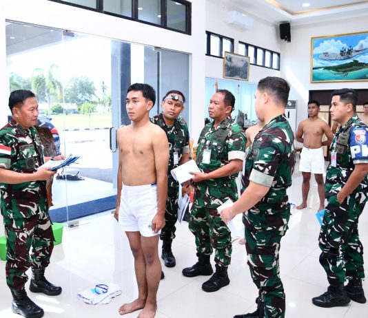 Danlanud Raden Sadjad Natuna Seleksi Akhir Calon Bintara PK Pria TNI AU Gelombang II/A-58