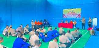 Pos SAR Anambas Berikan Materi Search and Rescue pada Latkatpuan Polres Kepulauan Anambas