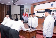 Lantik Pejabat Baru, Menaker Minta Berikan Kinerja Terbaik bagi Masyarakat