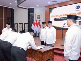 Lantik Pejabat Baru, Menaker Minta Berikan Kinerja Terbaik bagi Masyarakat