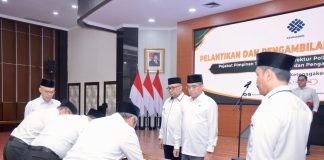 Lantik Pejabat Baru, Menaker Minta Berikan Kinerja Terbaik bagi Masyarakat
