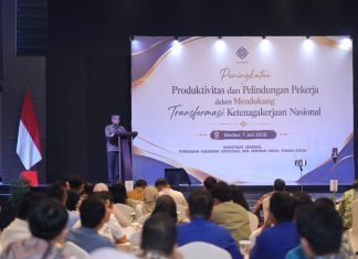 Menaker Tegaskan Produktivitas dan Pelindungan Pekerja Perkuat Daya Saing Tenaga Kerja