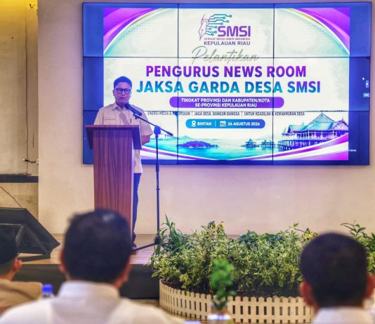 Hadiri Pelantikan Pokja News Room Jaga Desa, Kadiskominfo Kepri: Mitra Strategis Penyebaran Informasi Pembangunan Desa