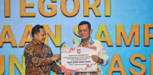 Kepri Terbaik II Pengelolaan Sampah dan Lingkungan Asri Regional Sumatera, Raih Apresiasi Rp1,5 Miliar