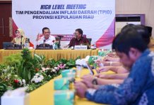Gubernur Ansar Pimpin High Level Meeting TPID Kepri, Perkuat Sinergi Kendalikan Inflasi