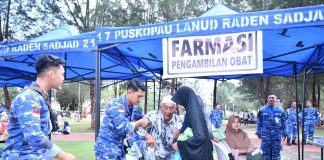 Hadiah Sehat Gratis Warnai Hari Bakti TNI AU ke-79 di Natuna