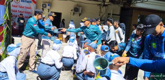 Tradisi Tantengan Tandai Dimulainya Pembinaan Calon Paskibraka Natuna 2026