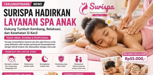 Surispa Hadirkan Layanan Spa Anak di Tanjungpinang, Dukung Tumbuh Kembang dan Relaksasi Si Kecil