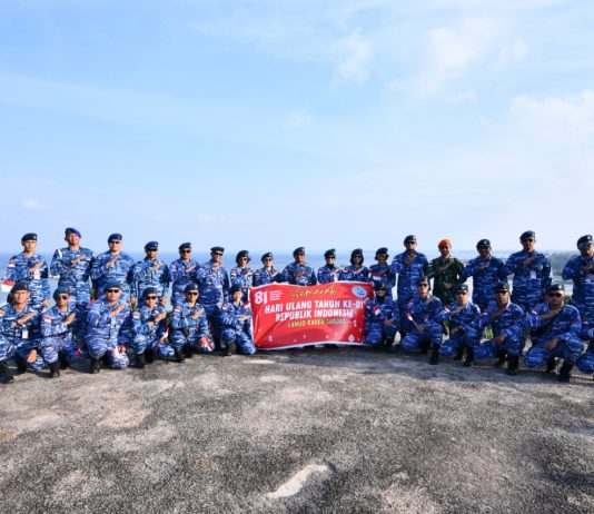 Lanud RSA Bersama Instansi Natuna Semarakkan Persiapan HUT Ke-81 Republik Indonesia