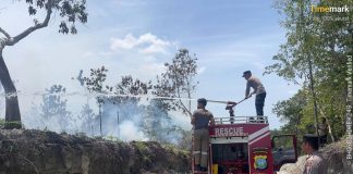Respons Cepat Polres Natuna Bersama Damkar, Kebakaran Lahan 2 Hektare di Bukit Arai Berhasil Dipadamkan
