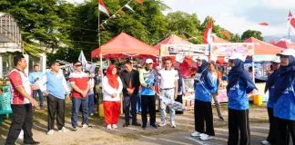 Sekda Lingga Lepas Lomba Gerak Jalan, Hidupkan Kembali Tradisi Perayaan HUT Kemerdekaan
