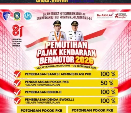Pemutihan Pajak Kendaraan Kepri Dimulai Hari Ini, Samsat Natuna Ajak Warga Manfaatkan Keringanan hingga 50 Persen