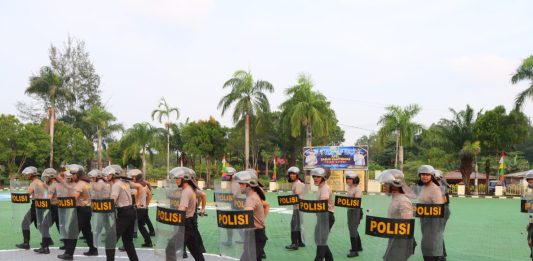 Polres Natuna Tingkatkan Kesiapsiagaan Personel melalui Latihan Dalmas