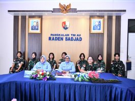 Jelang HUT ke-63, Wara Lanud Raden Sadjad Natuna Ikuti Pembekalan Ibu Asuh Wara
