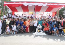 Hari Terakhir, Polres Buton Lakukan Pengamanan Gerak Jalan Indah di Buton