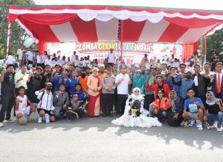 Hari Terakhir, Polres Buton Lakukan Pengamanan Gerak Jalan Indah di Buton