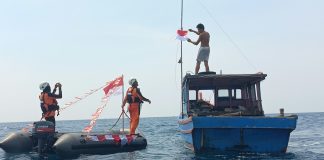 112 Mil Merah Putih Mengarungi Laut Natuna, SAR Perkuat Semangat Nasionalisme di Ujung Negeri
