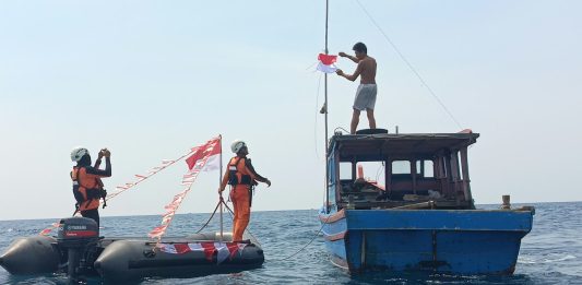 112 Mil Merah Putih Mengarungi Laut Natuna, SAR Perkuat Semangat Nasionalisme di Ujung Negeri