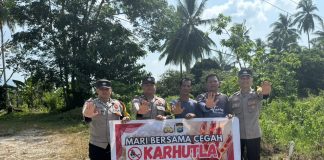 Polsek Bunguran Timur Polres Natuna Intensifkan Patroli Cegah Karhutla di Natuna