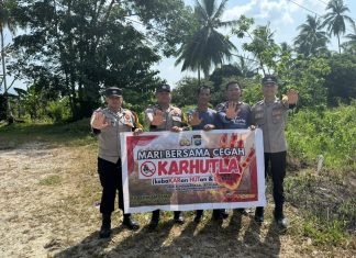 Polsek Bunguran Timur Polres Natuna Intensifkan Patroli Cegah Karhutla di Natuna