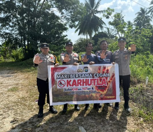 Polsek Bunguran Timur Polres Natuna Intensifkan Patroli Cegah Karhutla di Natuna
