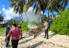 Gerakan Langit Biru Indonesia Asri, Polri dan Masyarakat Bersihkan Pantai Teluk Selahang