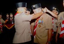Bupati Asahan Terima Lencana Melati atas Dedikasi terhadap Gerakan Pramuka