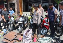 Satreskrim Polresta Tanjungpinang Gelar Press Release Tindak Pidana Pencurian, Sembilan Pelaku Diamankan