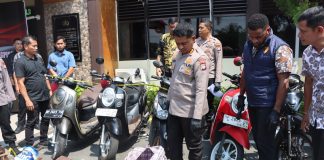 Satreskrim Polresta Tanjungpinang Gelar Press Release Tindak Pidana Pencurian, Sembilan Pelaku Diamankan