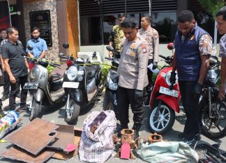 Satreskrim Polresta Tanjungpinang Gelar Press Release Tindak Pidana Pencurian, Sembilan Pelaku Diamankan