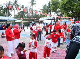 Danlanud RSA Beri Semangat Siswa, Lomba Kemerdekaan Meriahkan HUT Ke-81 RI di TK Angkasa Natuna