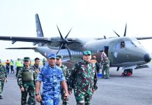Danlanud RSA Sambut Pangkogabwilhan I di Natuna
